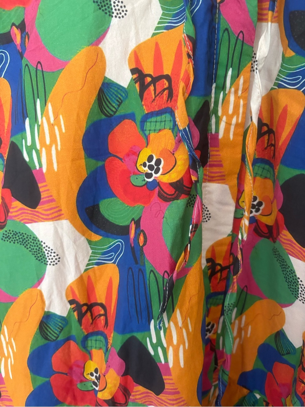 Marie by Victoria Dunn  Maxi Button Down Print Puff Sleeve Dress NWT Size 2XL - Picture 4 of 9